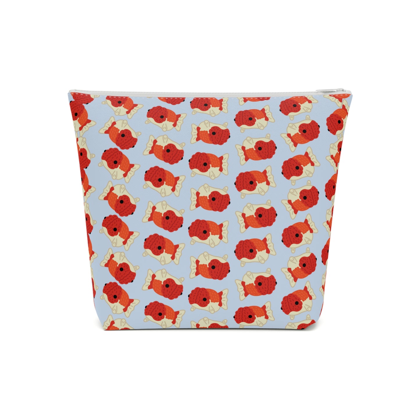 Baby Blue Chubby Goldfish Cosmetic Bag