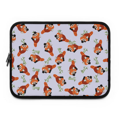 Lavender Red Panda Laptop Sleeve