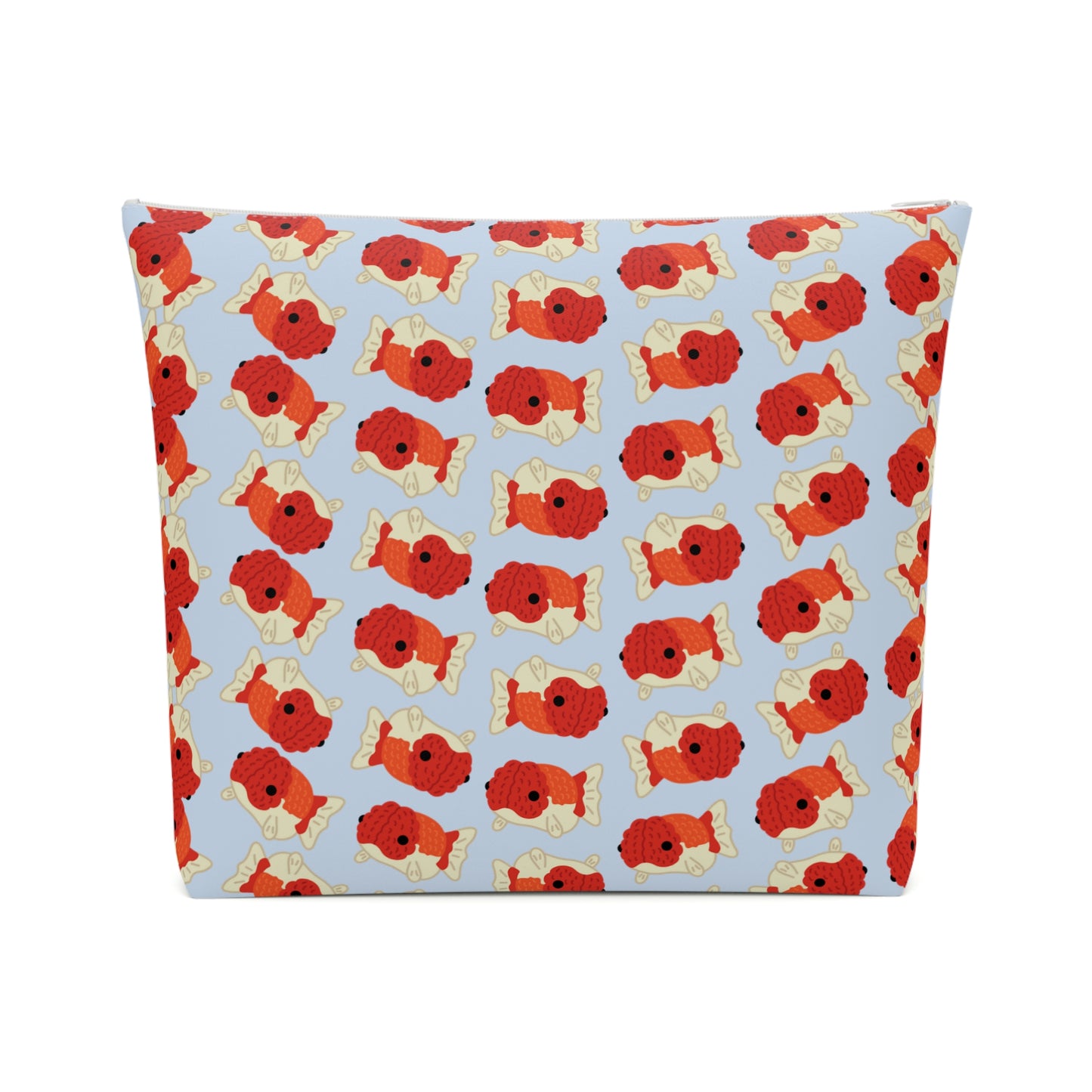 Baby Blue Chubby Goldfish Cosmetic Bag