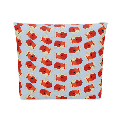 Baby Blue Chubby Goldfish Cosmetic Bag