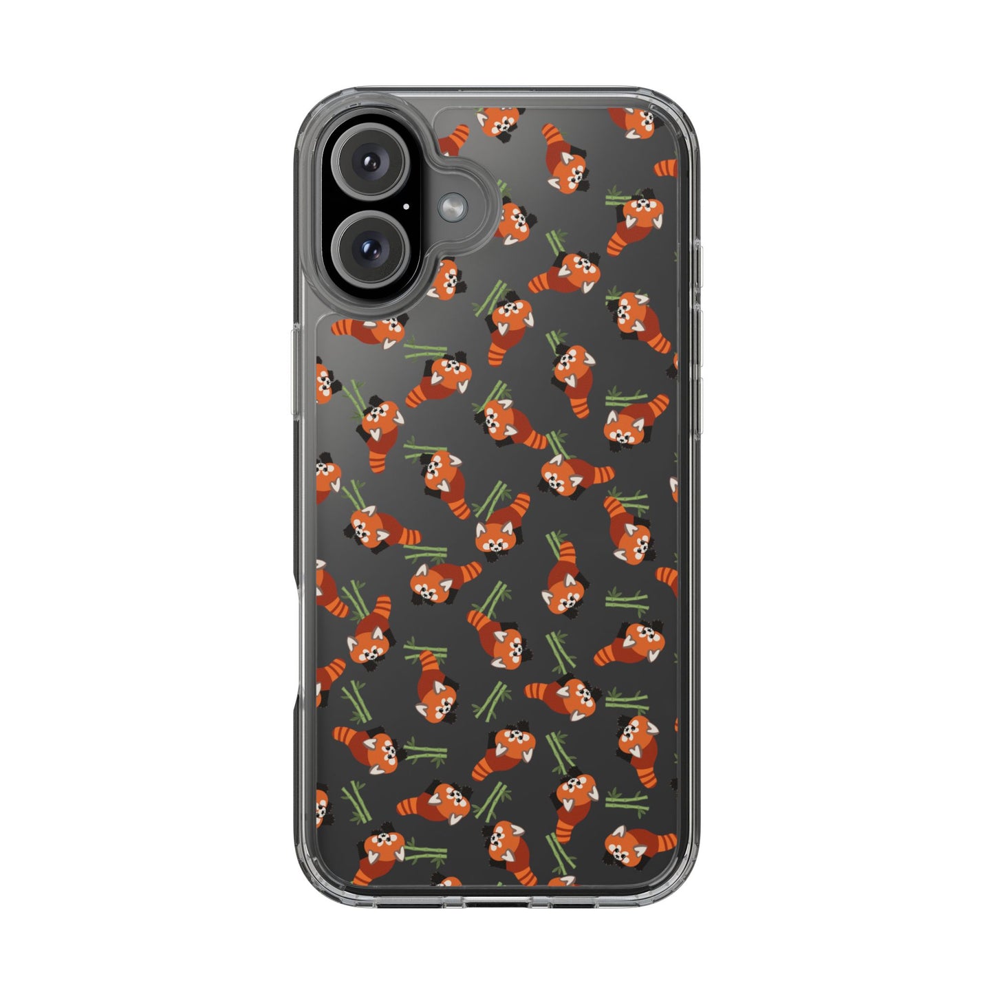 Red Panda Clear Phone Case