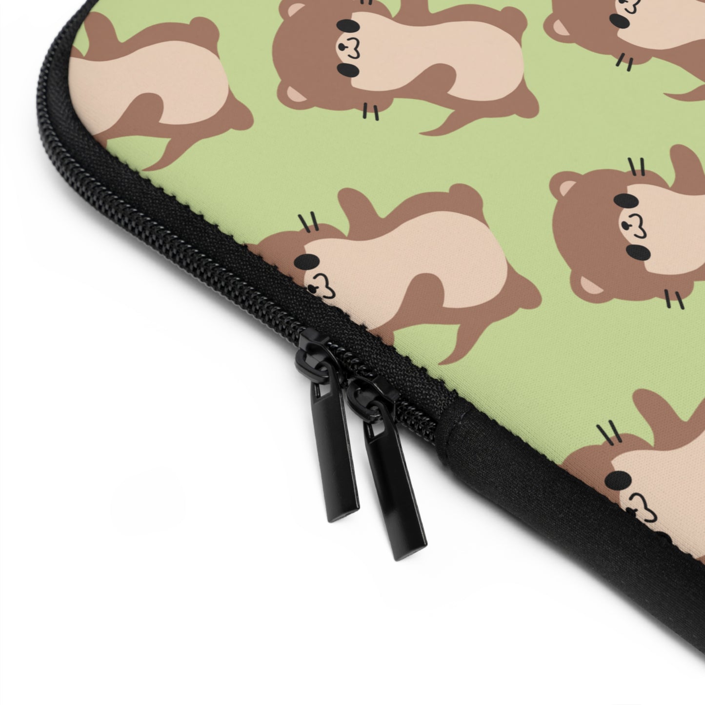 Matcha Green Otter Laptop Sleeve