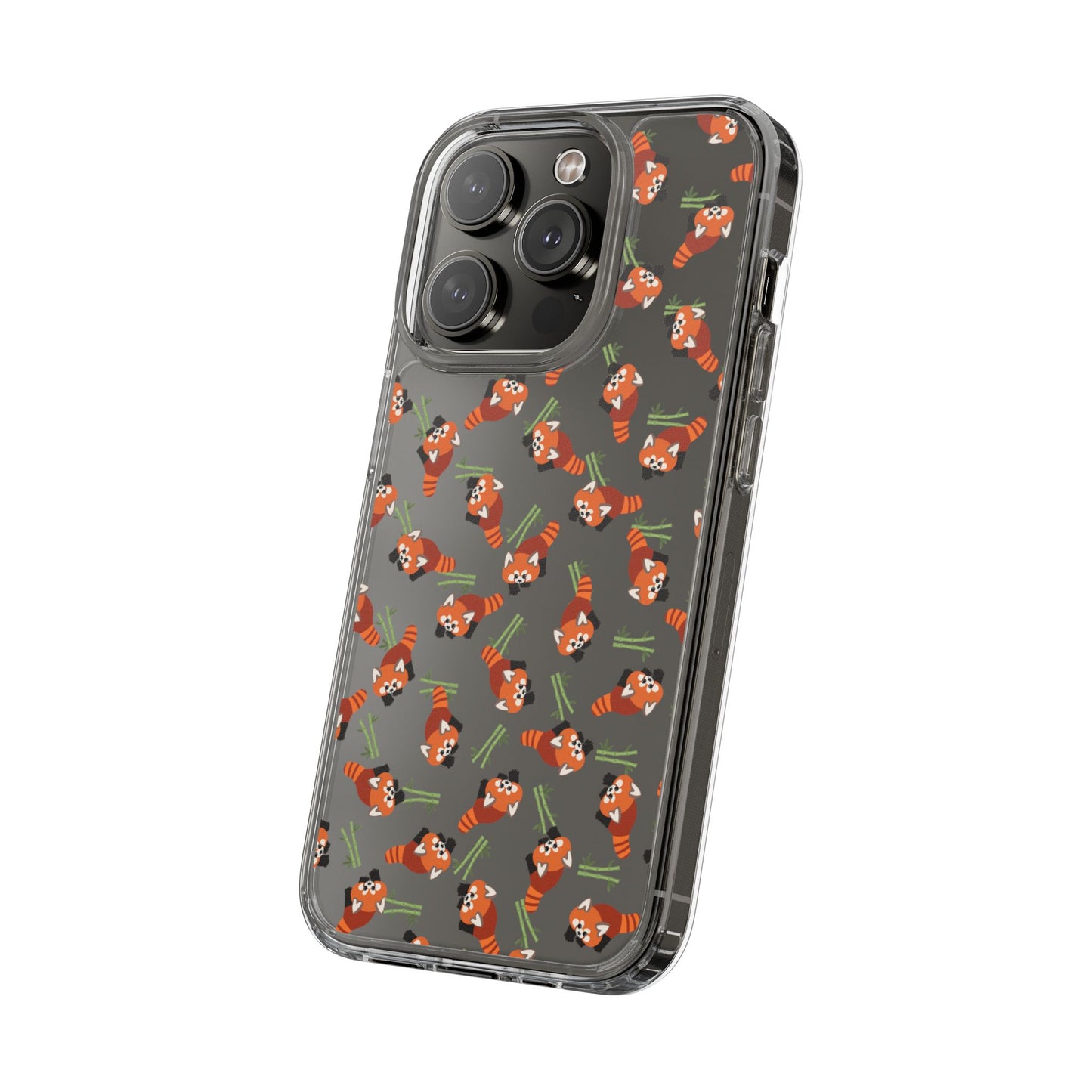 Red Panda Clear Phone Case