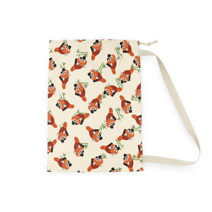 Red Panda Drawstring Bag