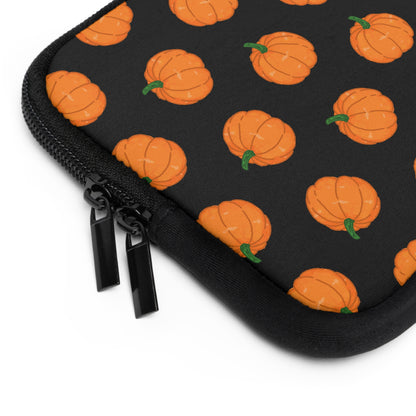 Pumpkin Black Laptop Sleeve