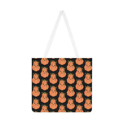 Angry Pumpkin Black Tote Bag
