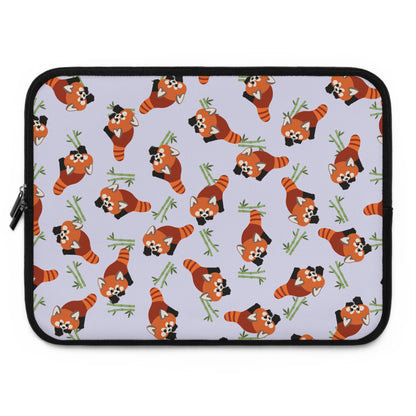 Lavender Red Panda Laptop Sleeve
