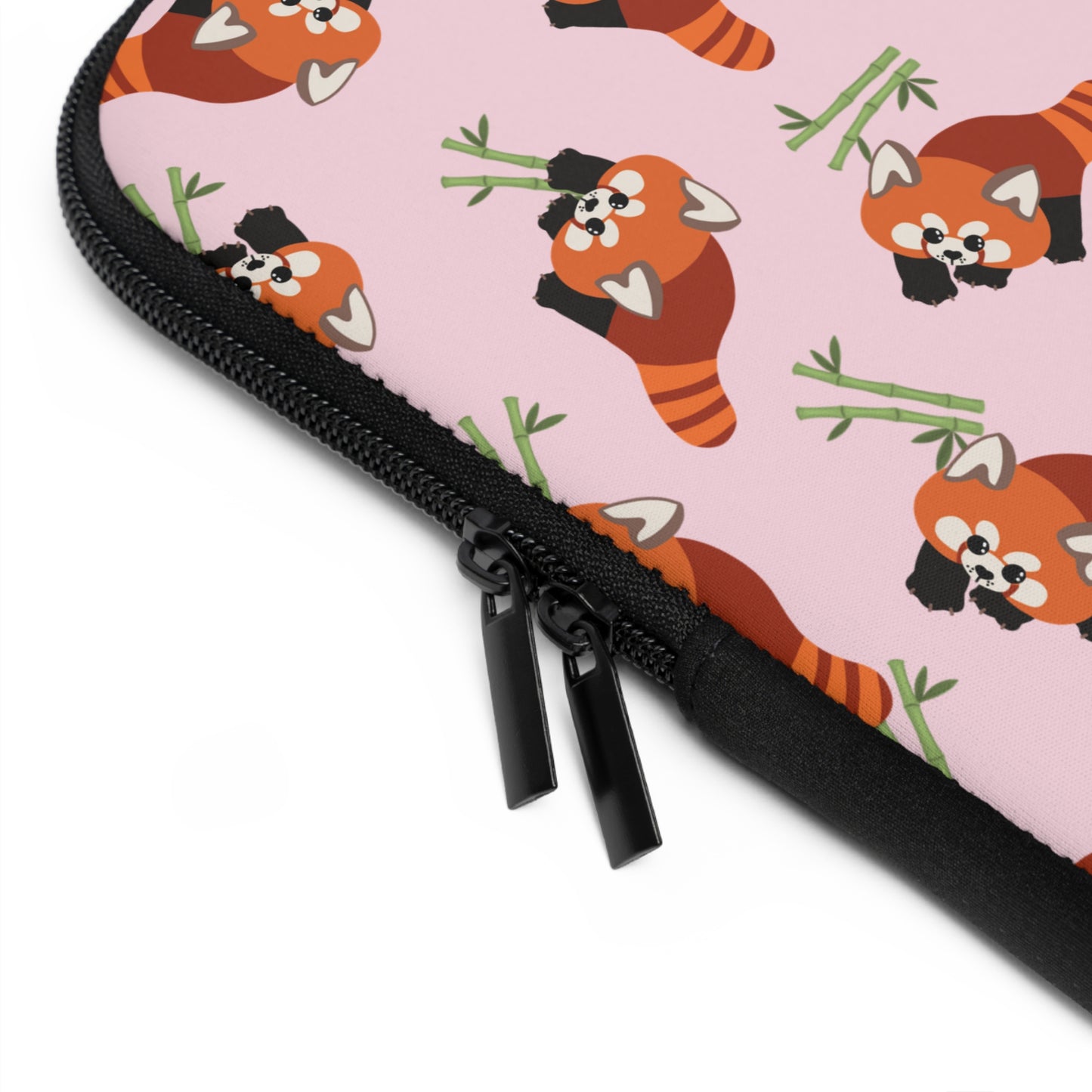 Baby Pink Red Panda Laptop Sleeve