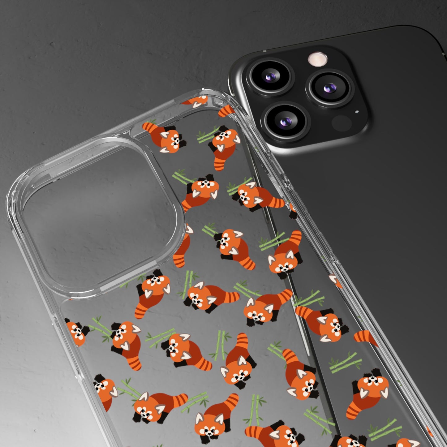 Red Panda Clear Phone Case