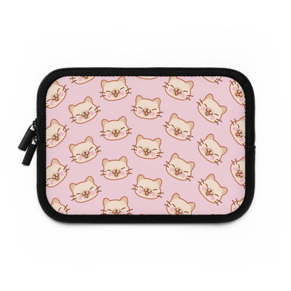 Baby Pink Kitty Kat Laptop Sleeve