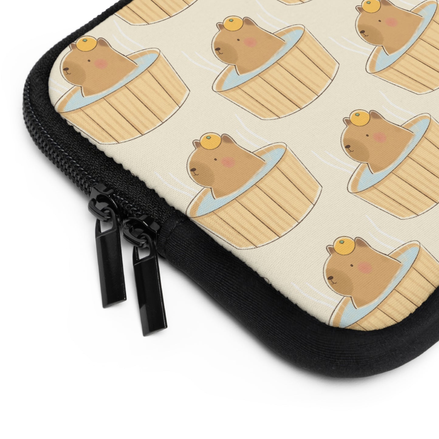 Capybara Bath Laptop Sleeve