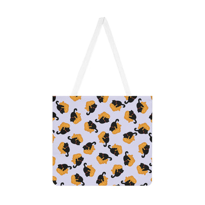 Lavender Black Cat Taiyaki Tote Bag