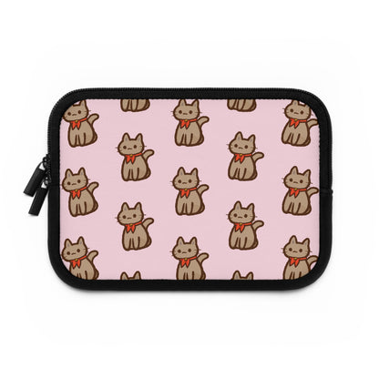 Baby Pink Kitty Kat Laptop Sleeve