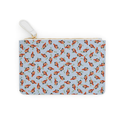 Small Baby Blue Red Panda Purse