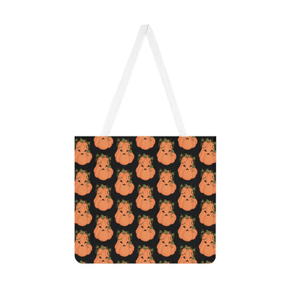 Angry Pumpkin Black Tote Bag