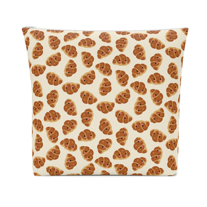 Blushing Croissant Cosmetic Bag