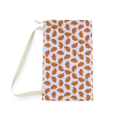 Lavender Blushing Croissant Drawstring Bag