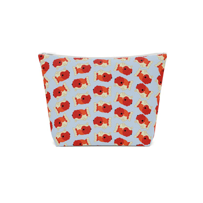 Baby Blue Chubby Goldfish Cosmetic Bag