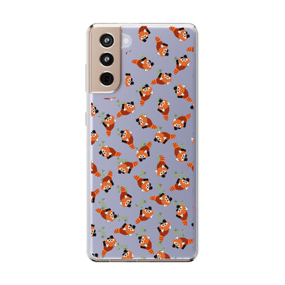 Red Panda Clear Phone Case