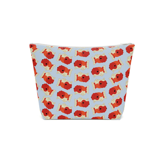 Baby Blue Chubby Goldfish Cosmetic Bag