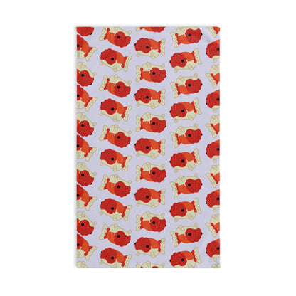 Lavender Chubby Goldfish Hand Towel