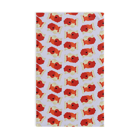 Lavender Chubby Goldfish Hand Towel