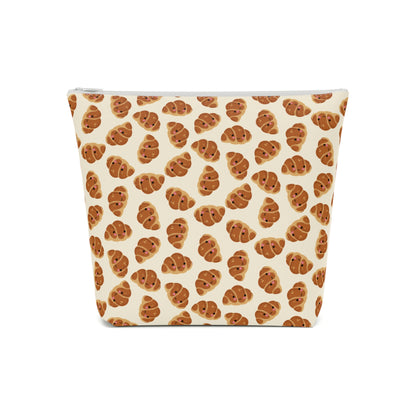 Blushing Croissant Cosmetic Bag
