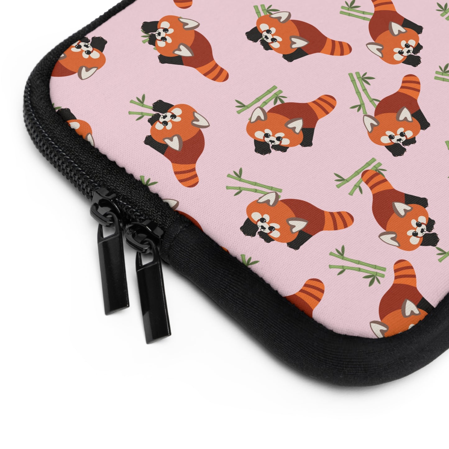 Baby Pink Red Panda Laptop Sleeve