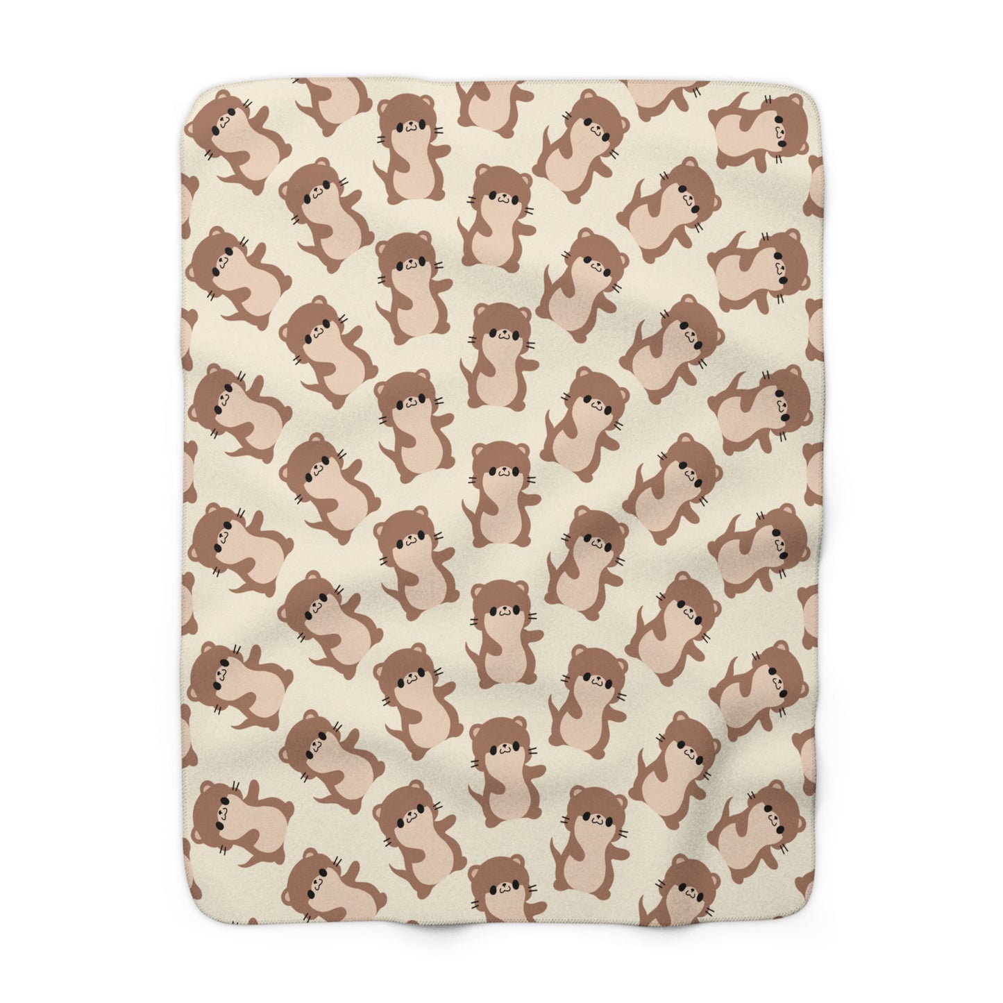 Otter Cozy Fleece Blanket