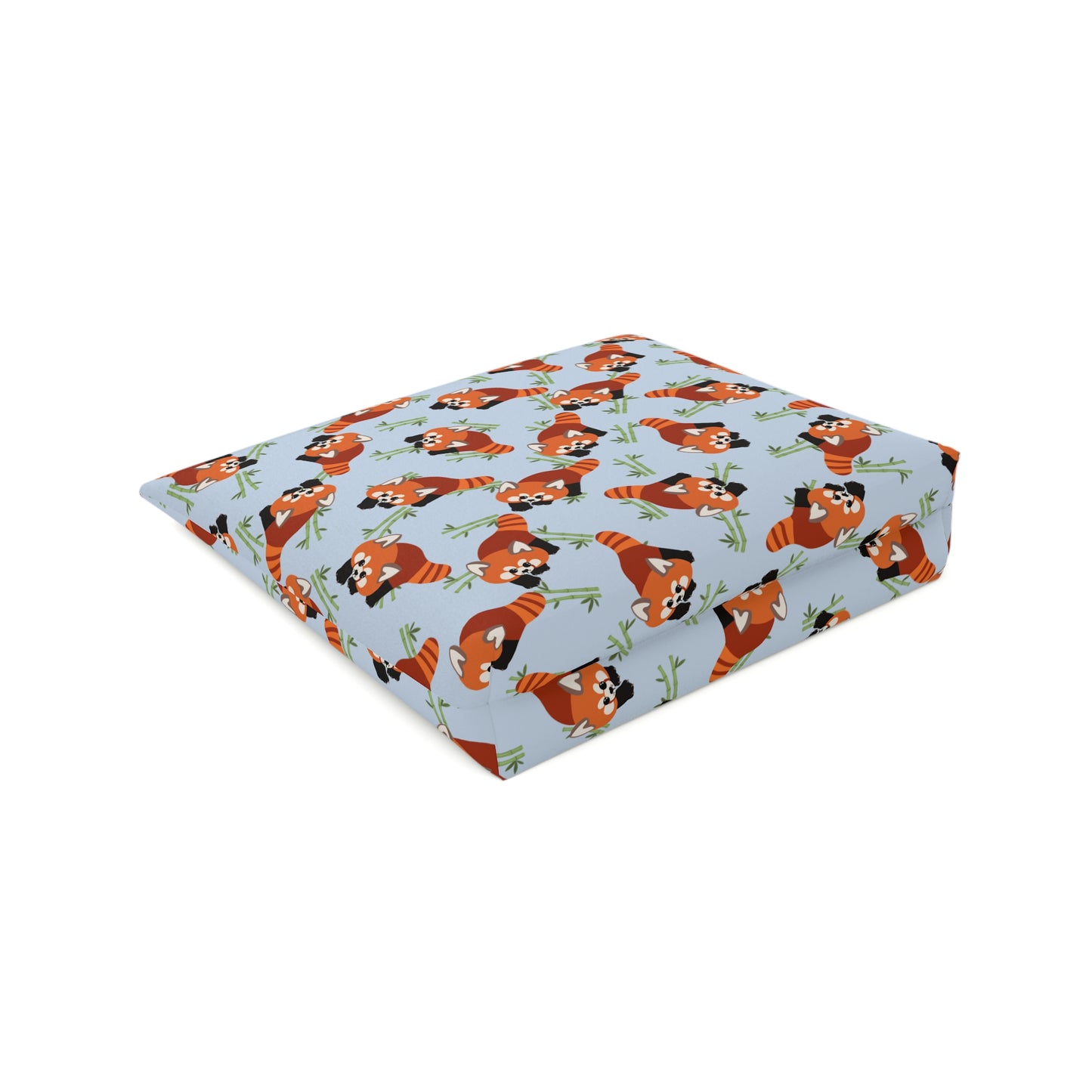 Baby Blue Red Panda Cosmetic Bag