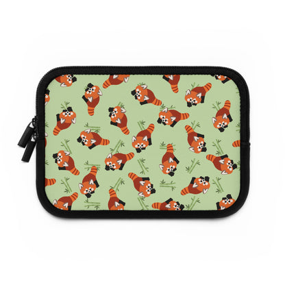 Matcha Green Red Panda Laptop Sleeve