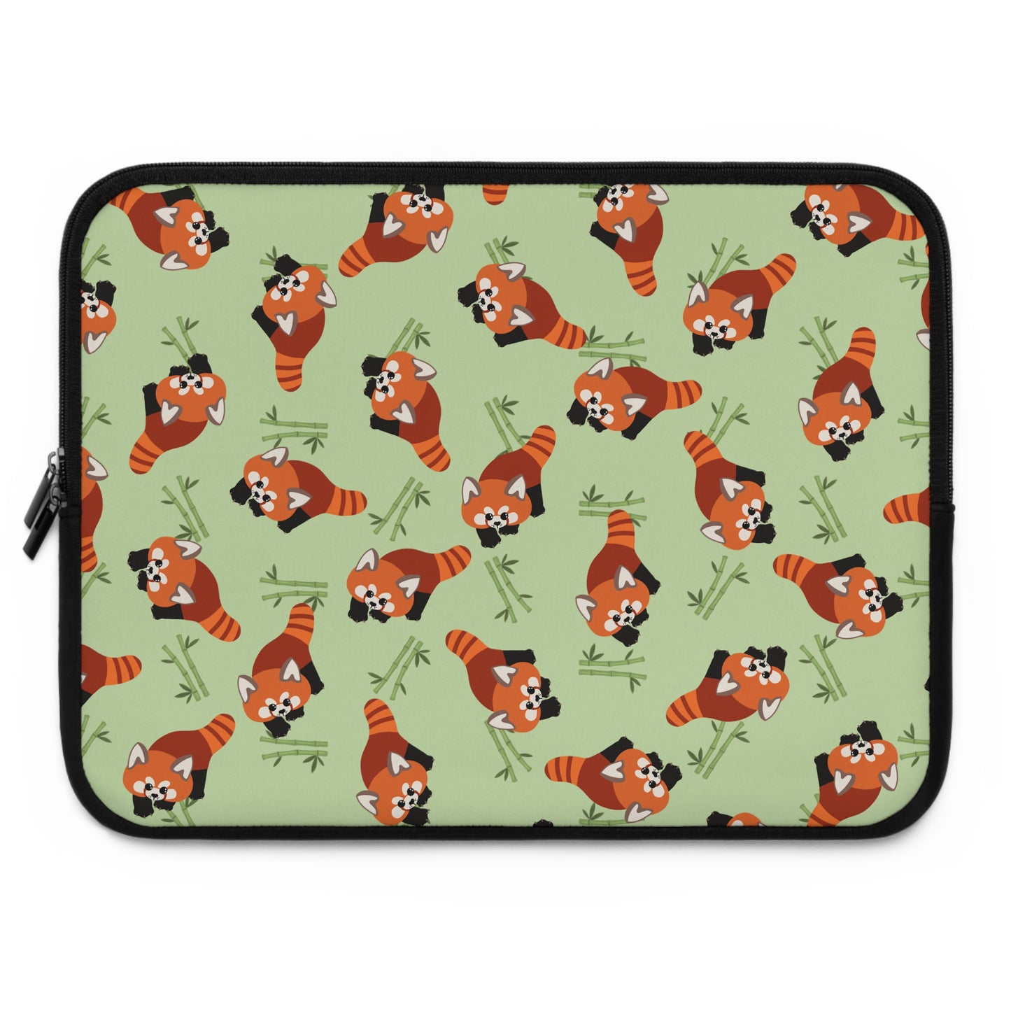 Matcha Green Red Panda Laptop Sleeve