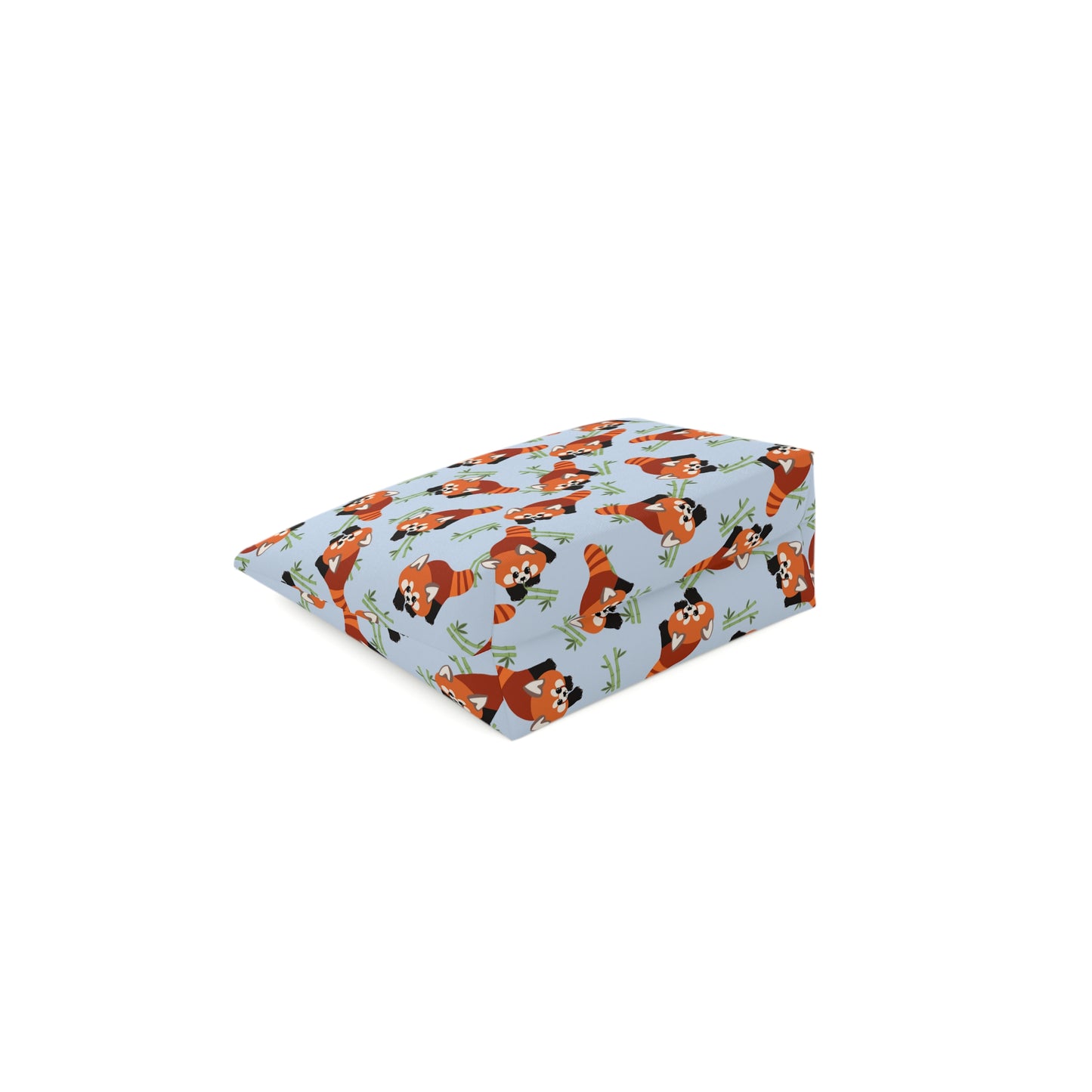 Baby Blue Red Panda Cosmetic Bag