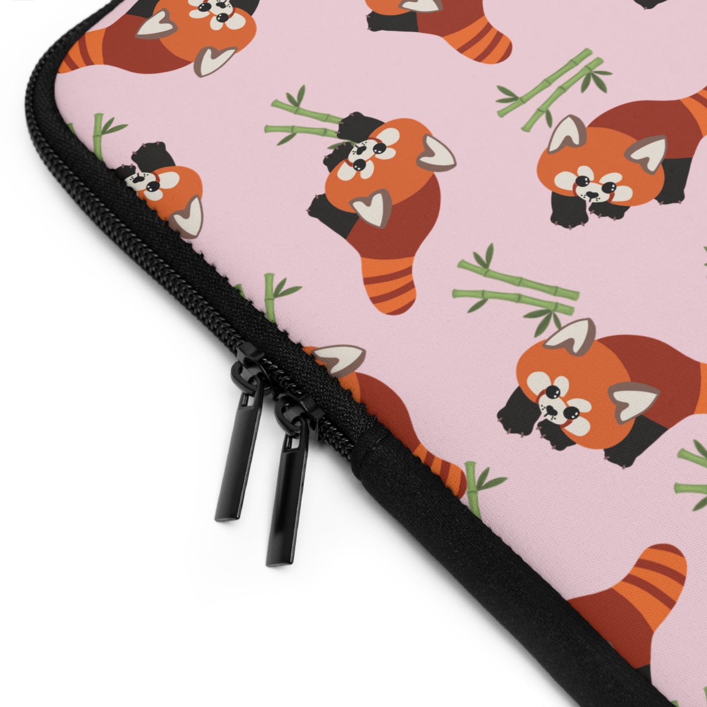 Baby Pink Red Panda Laptop Sleeve