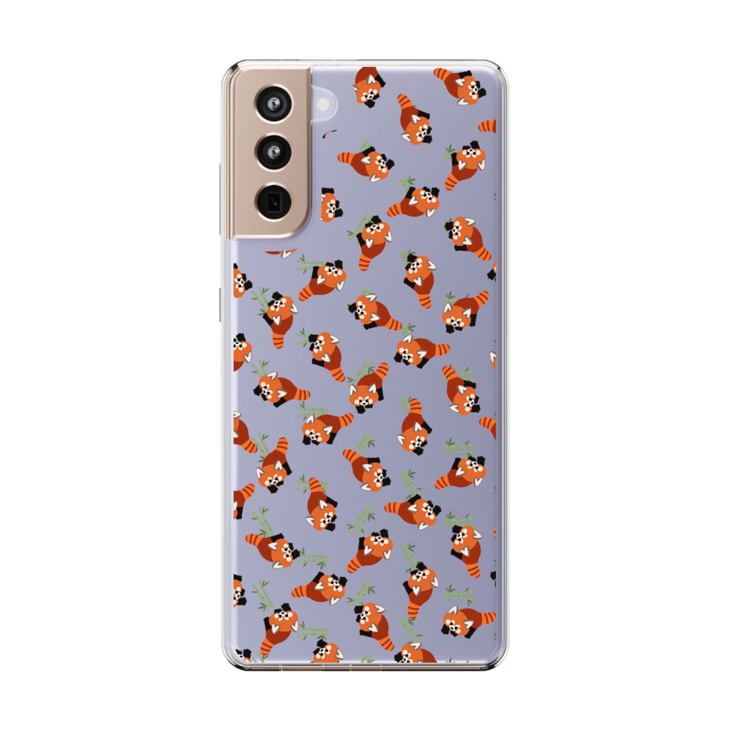 Red Panda Clear Phone Case
