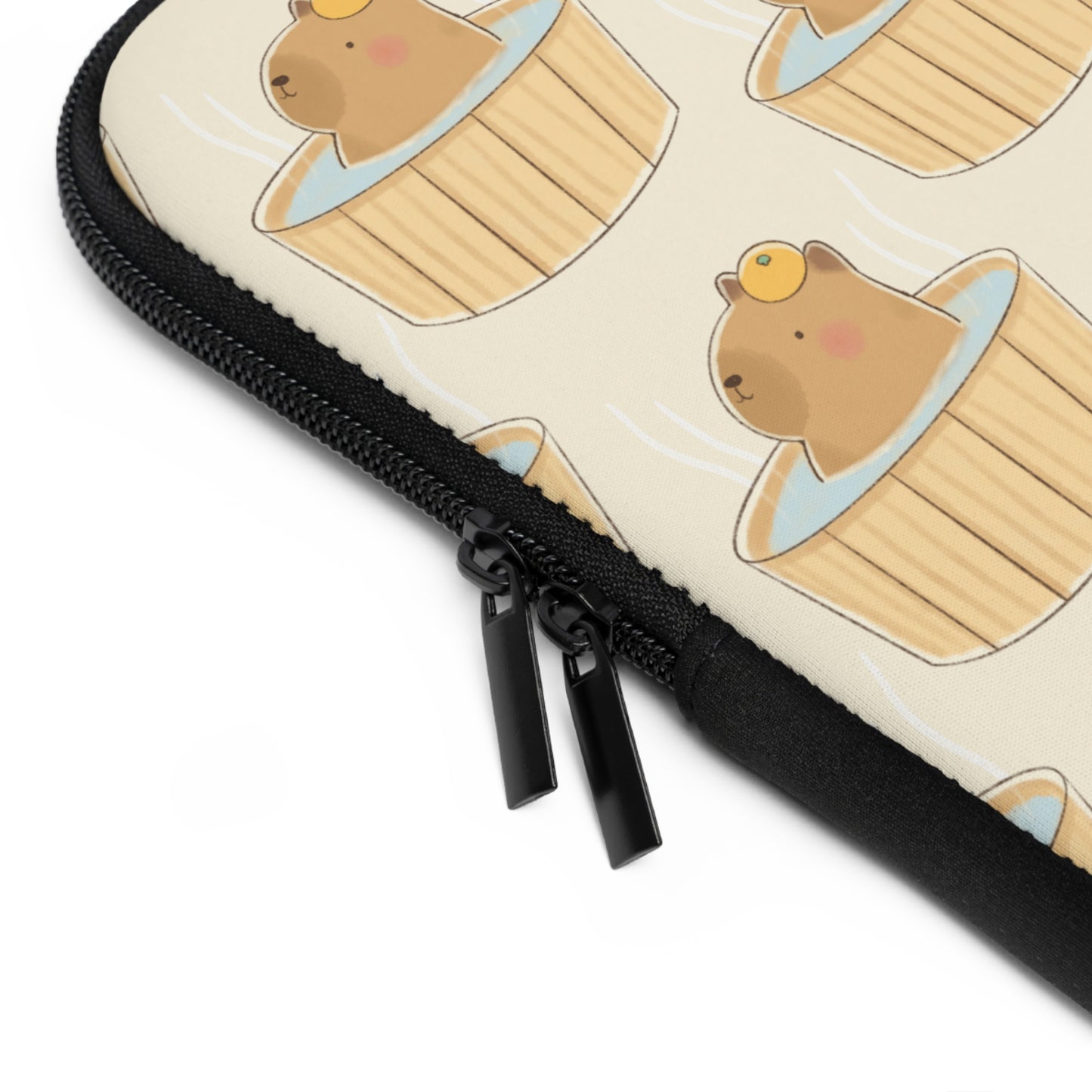 Capybara Bath Laptop Sleeve