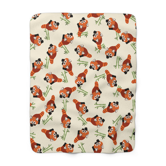 Red Panda Cozy Fleece Blanket