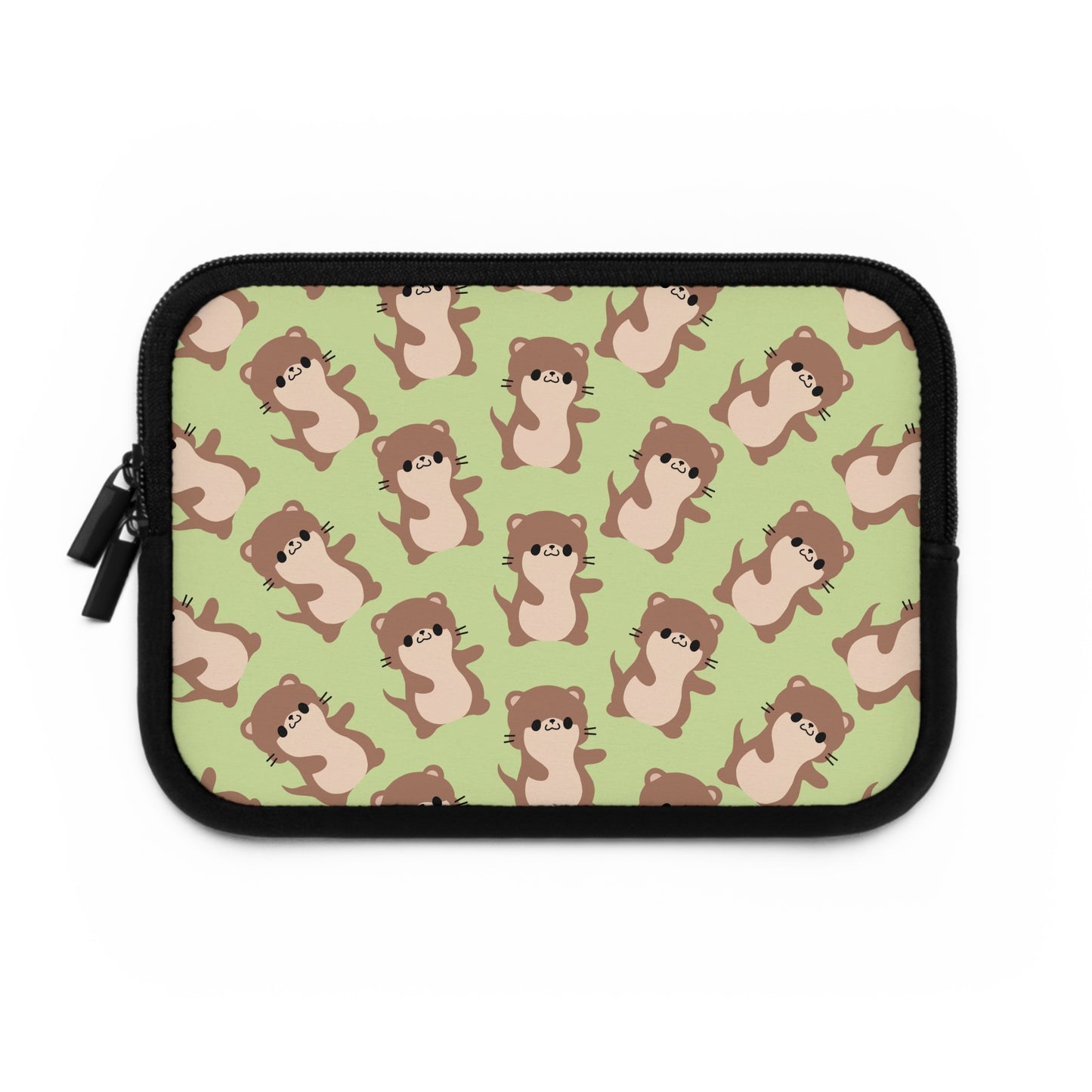 Matcha Green Otter Laptop Sleeve