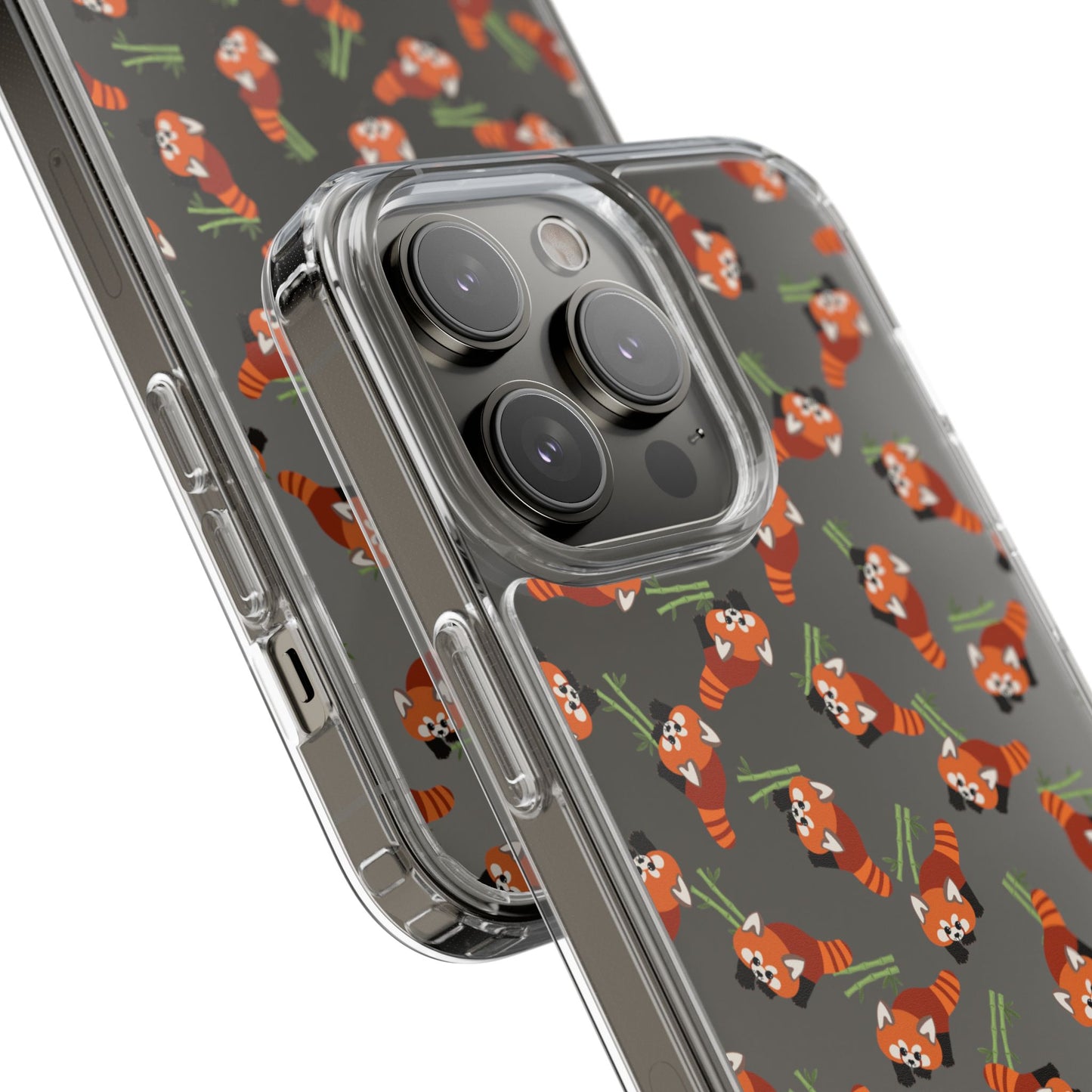 Red Panda Clear Phone Case