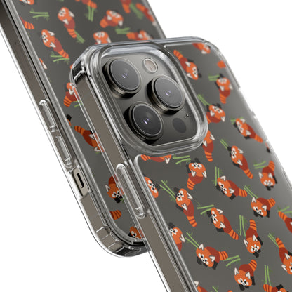 Red Panda Clear Phone Case
