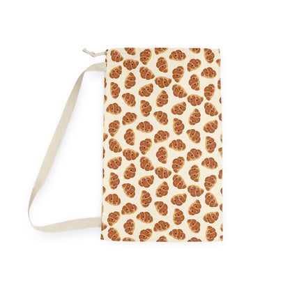 Blushing Croissant Drawstring Bag