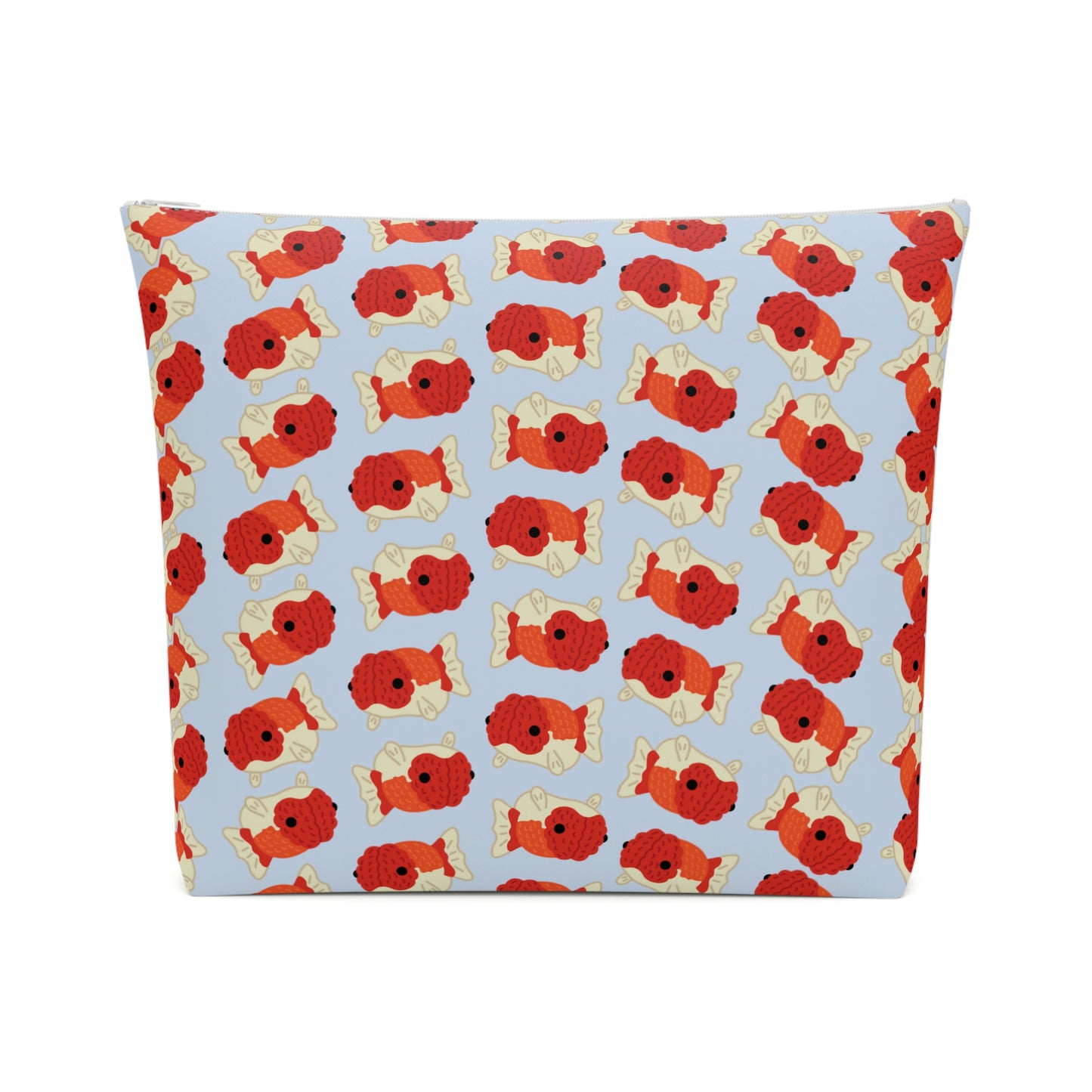 Baby Blue Chubby Goldfish Cosmetic Bag