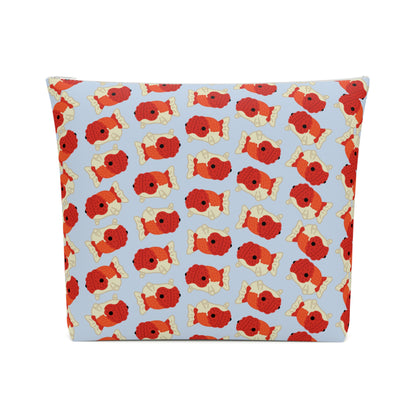Baby Blue Chubby Goldfish Cosmetic Bag