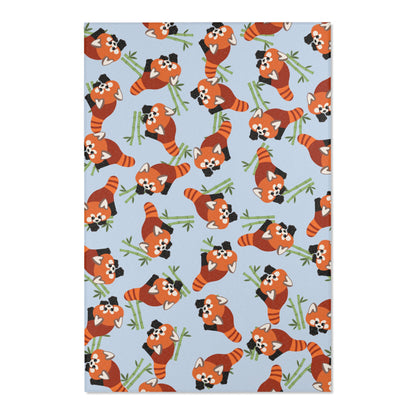 Baby Blue Red Panda Rug