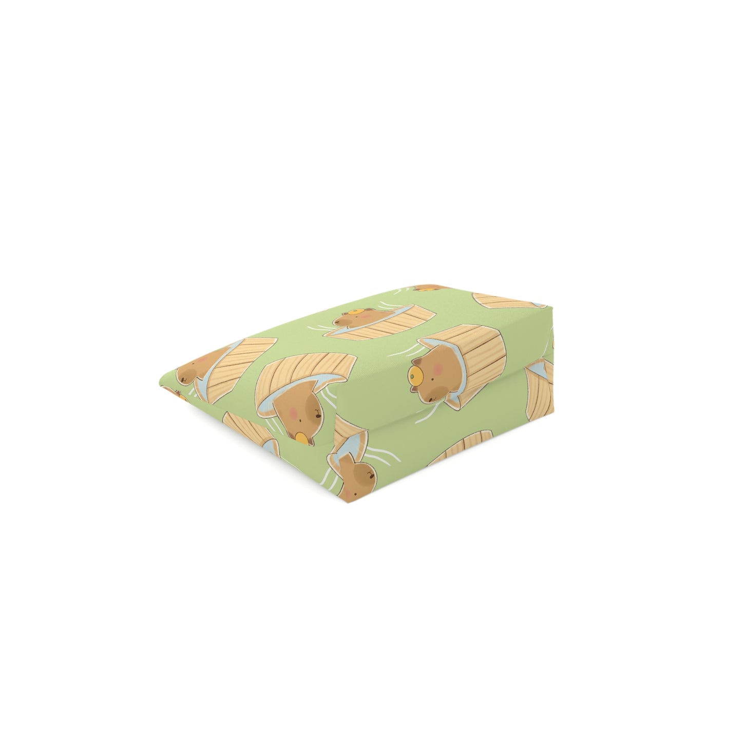 Matcha Green Capybara Bath Cosmetic Bag