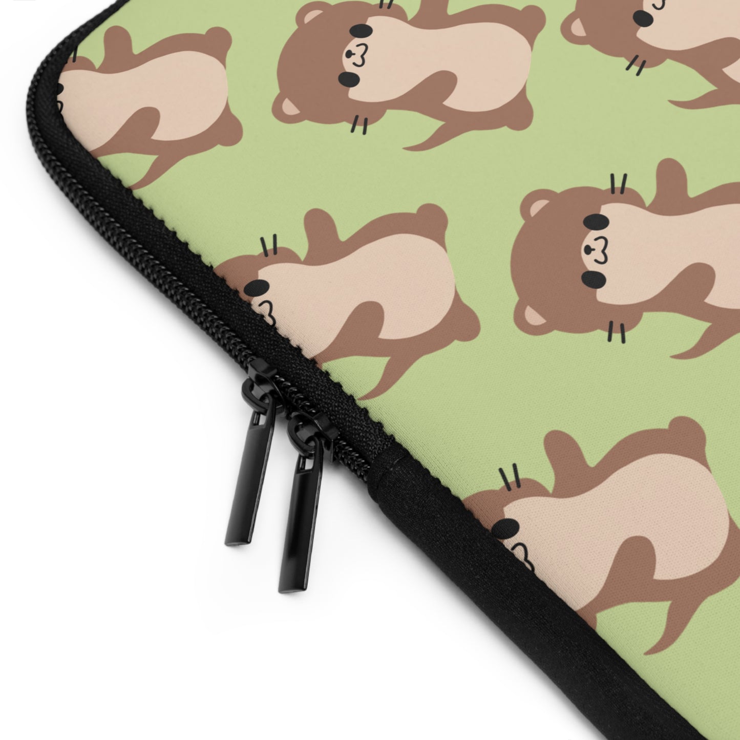 Matcha Green Otter Laptop Sleeve