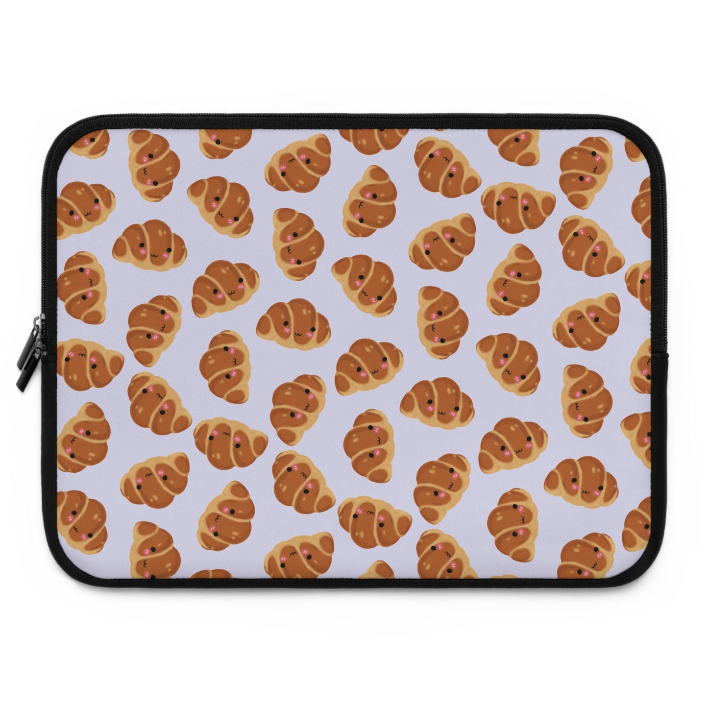 Lavender Blushing Croissant Laptop Sleeve