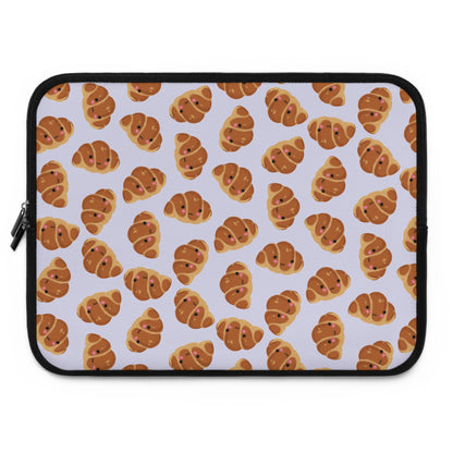 Lavender Blushing Croissant Laptop Sleeve