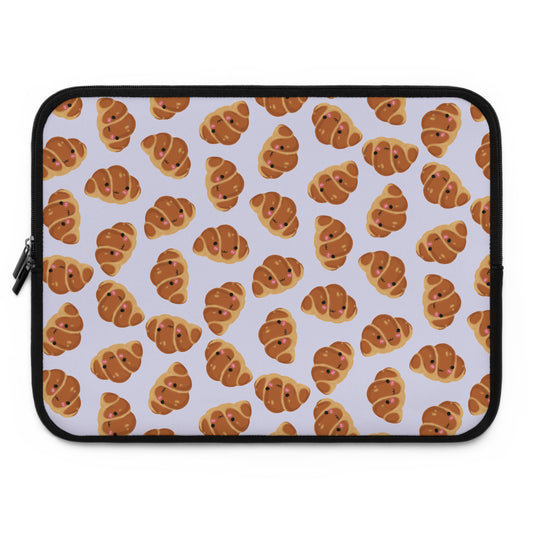 Lavender Blushing Croissant Laptop Sleeve