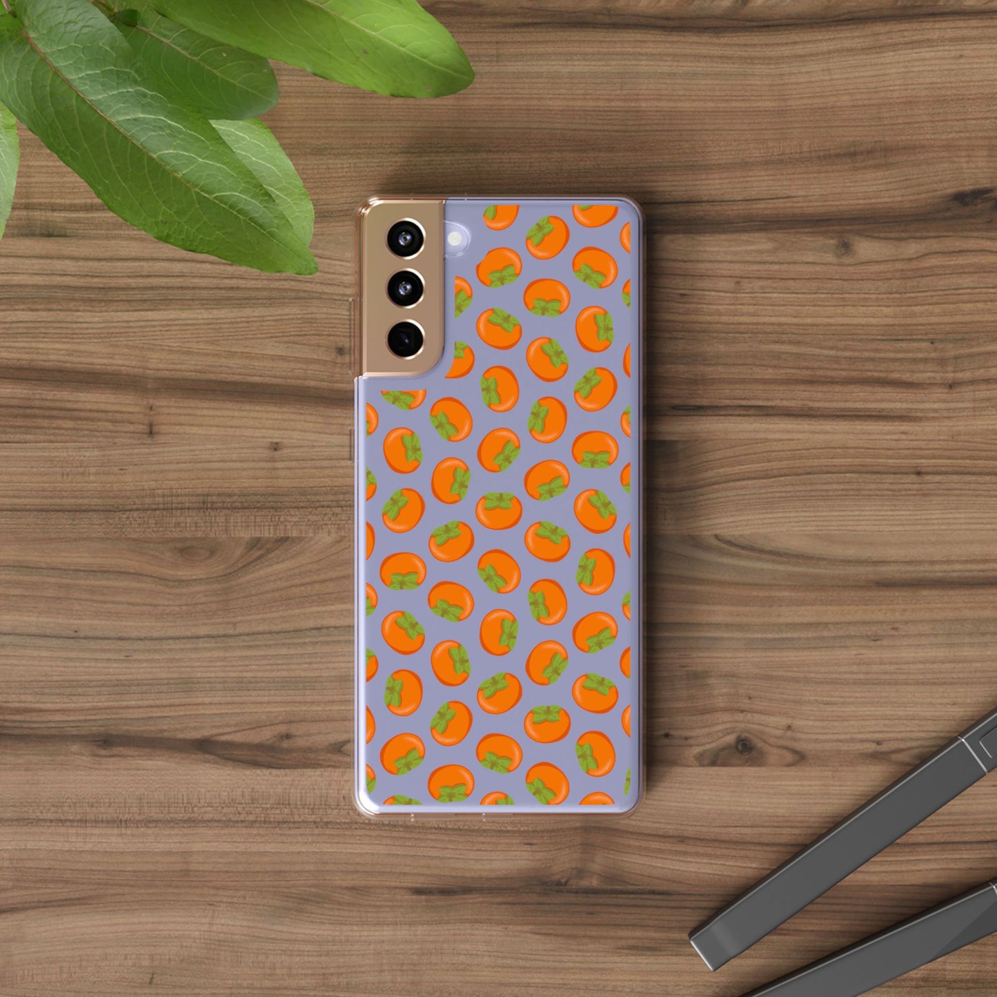 Persimmon Clear Phone Case
